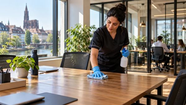 10 avantages d'un service de nettoyage de bureaux en Alsace
